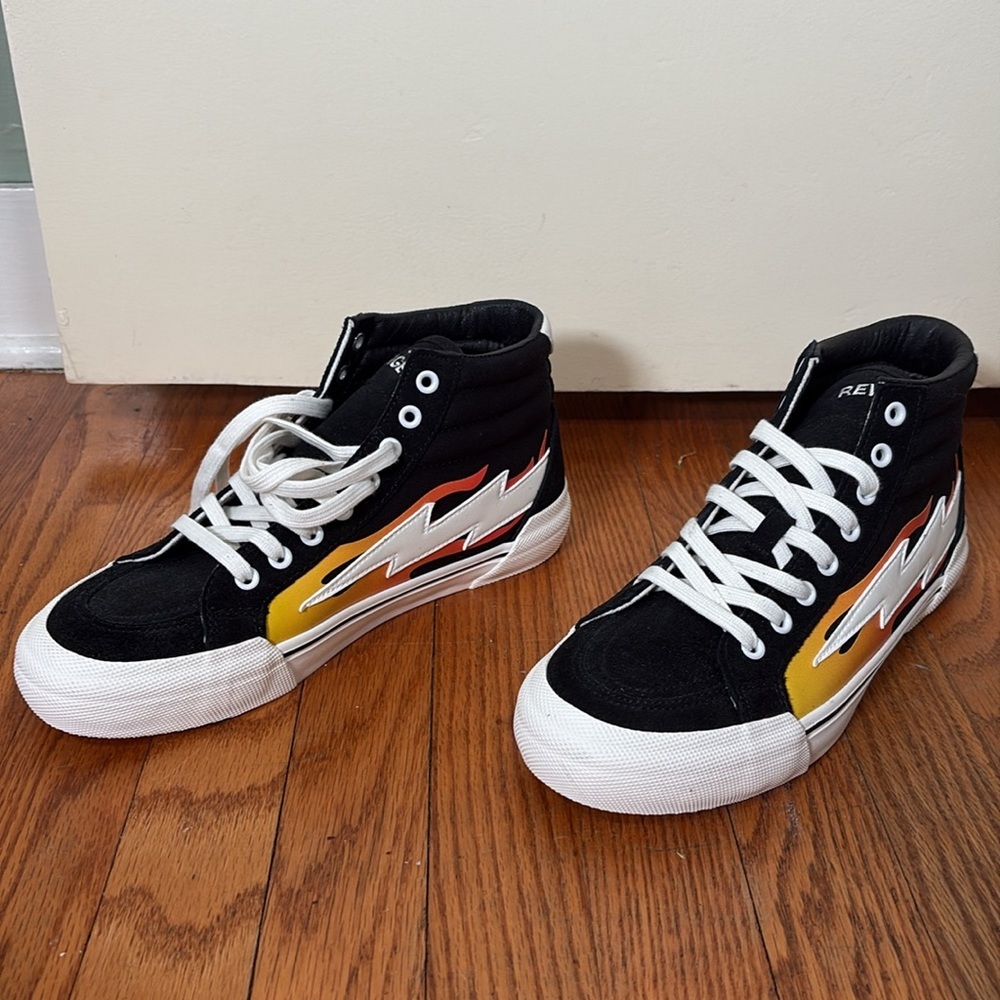 Revenge X Storm Vol. 2 High-Top Black‎ Flame Mens Size 8 NWOB